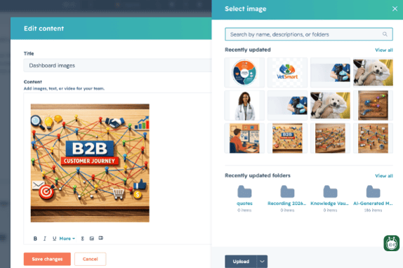 How do you add images to a custom dashboard?