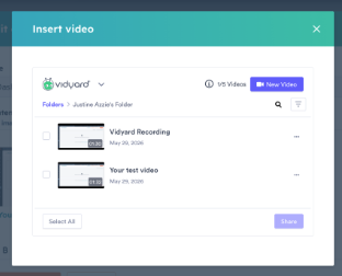 What are the steps to embed a video in dashboard widgets?
