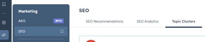 Open the SEO tool