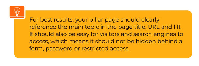 Attach your pillar page
